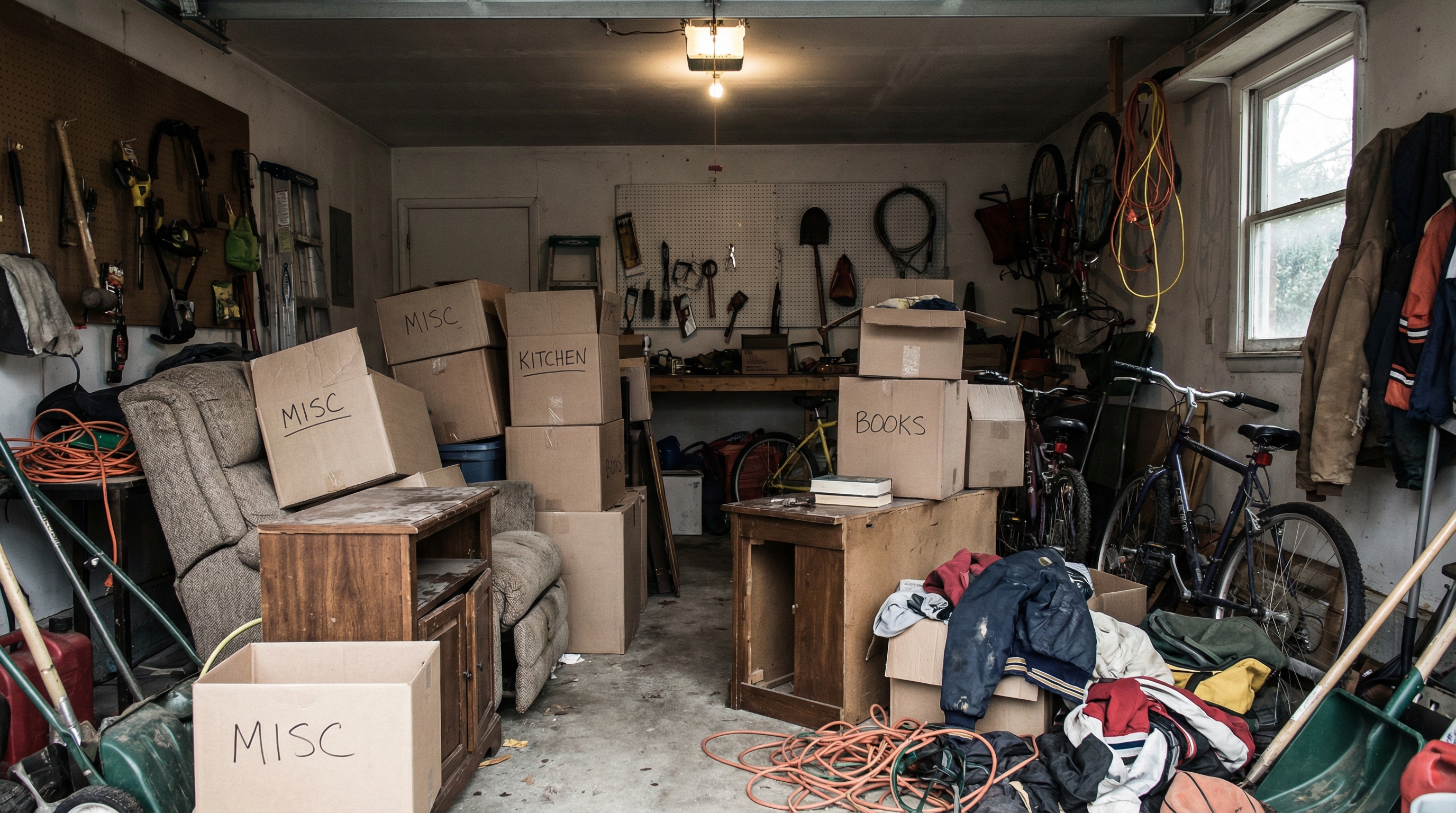 Garage cleanout service by JunkIT Dayton